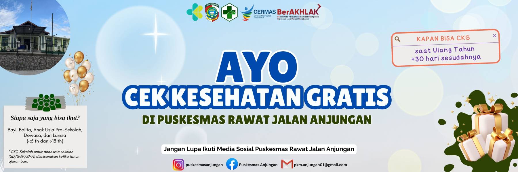 Ayo Cek Kesehatan Gratis